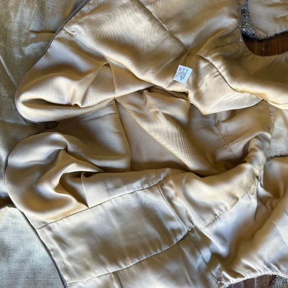 NWOT Kay Unger Sequin and Silk Mini Party Dress in Gold Size 8 - Picture 9 of 13